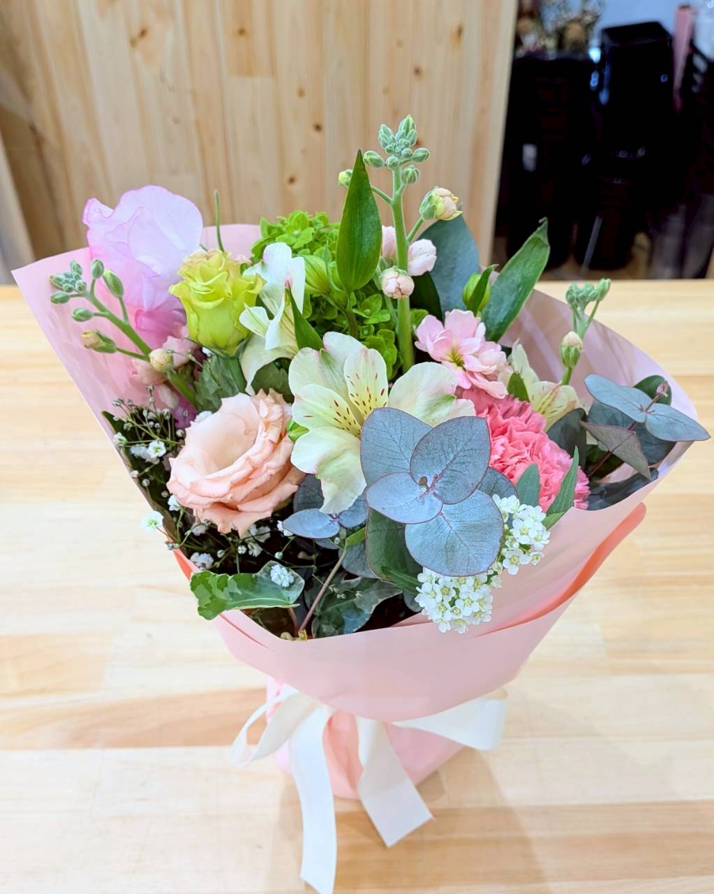 ピンクの花束